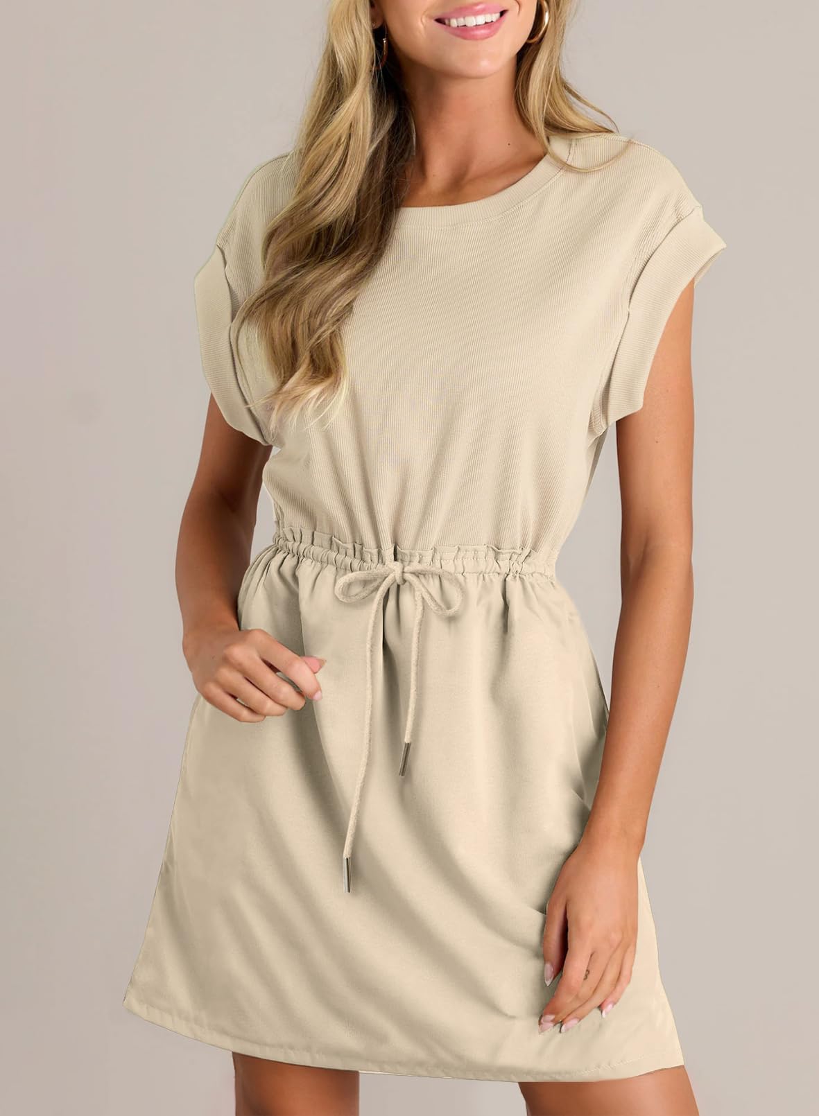 Foto 7 pulgar | Vestido Blencot P7016 Casual De Verano De Manga Corta Para Mujer - Venta Internacional.