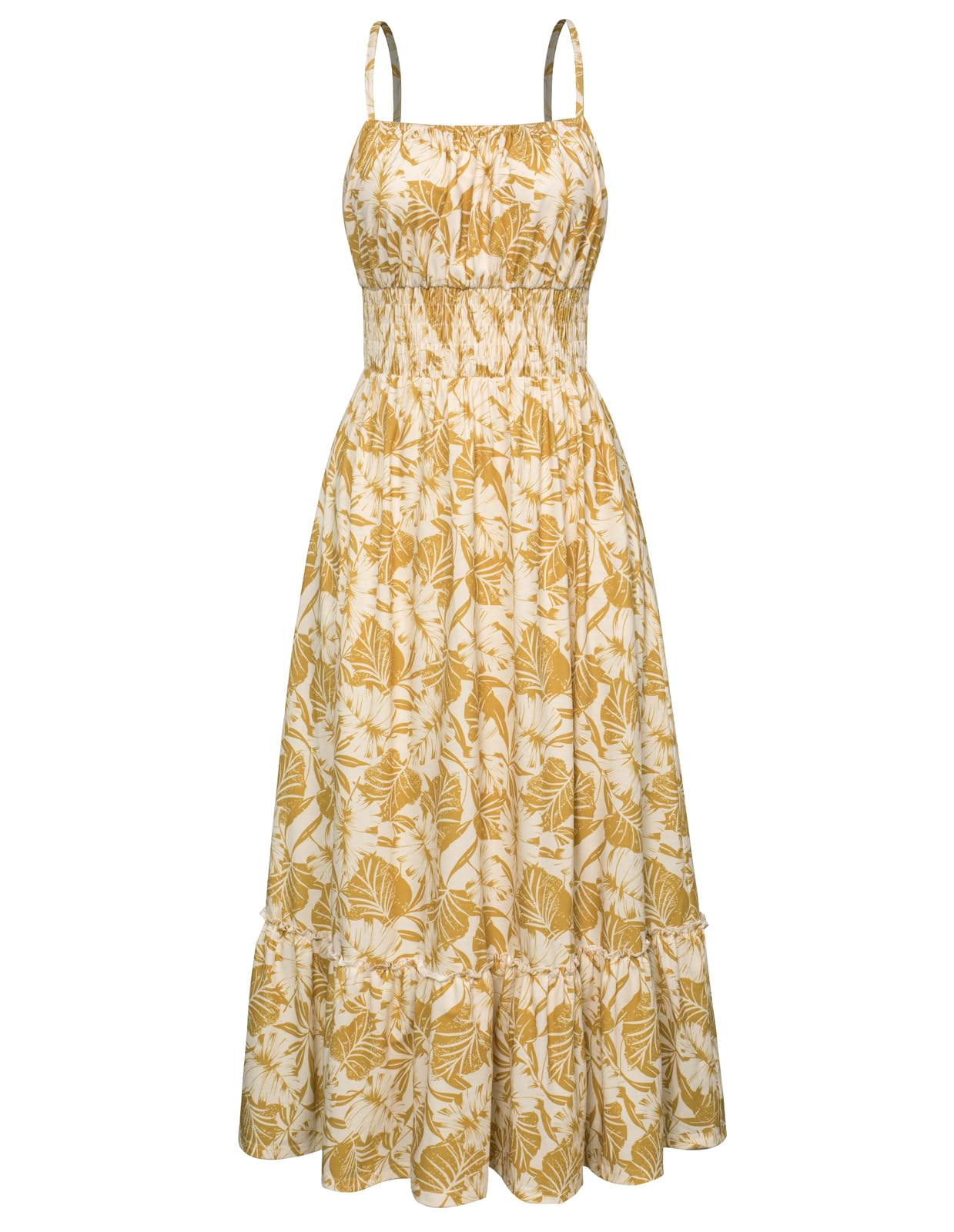 Foto 1 | Vestido Grace Karin Para Mujer, Verano 2025, Estampado Floral, Amarillo - Venta Internacional.