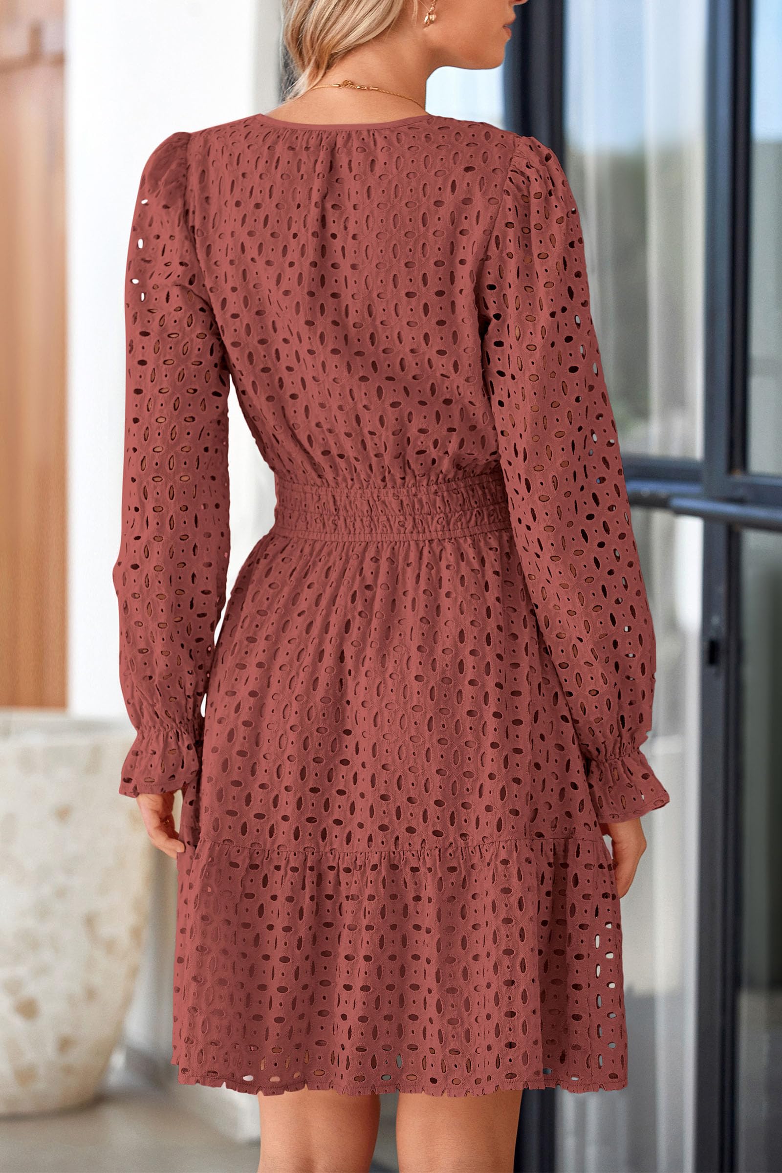 Foto 2 | Minivestido Prettygarden 2025, Manga Larga, Cuello En V, Para Mujer - Venta Internacional.