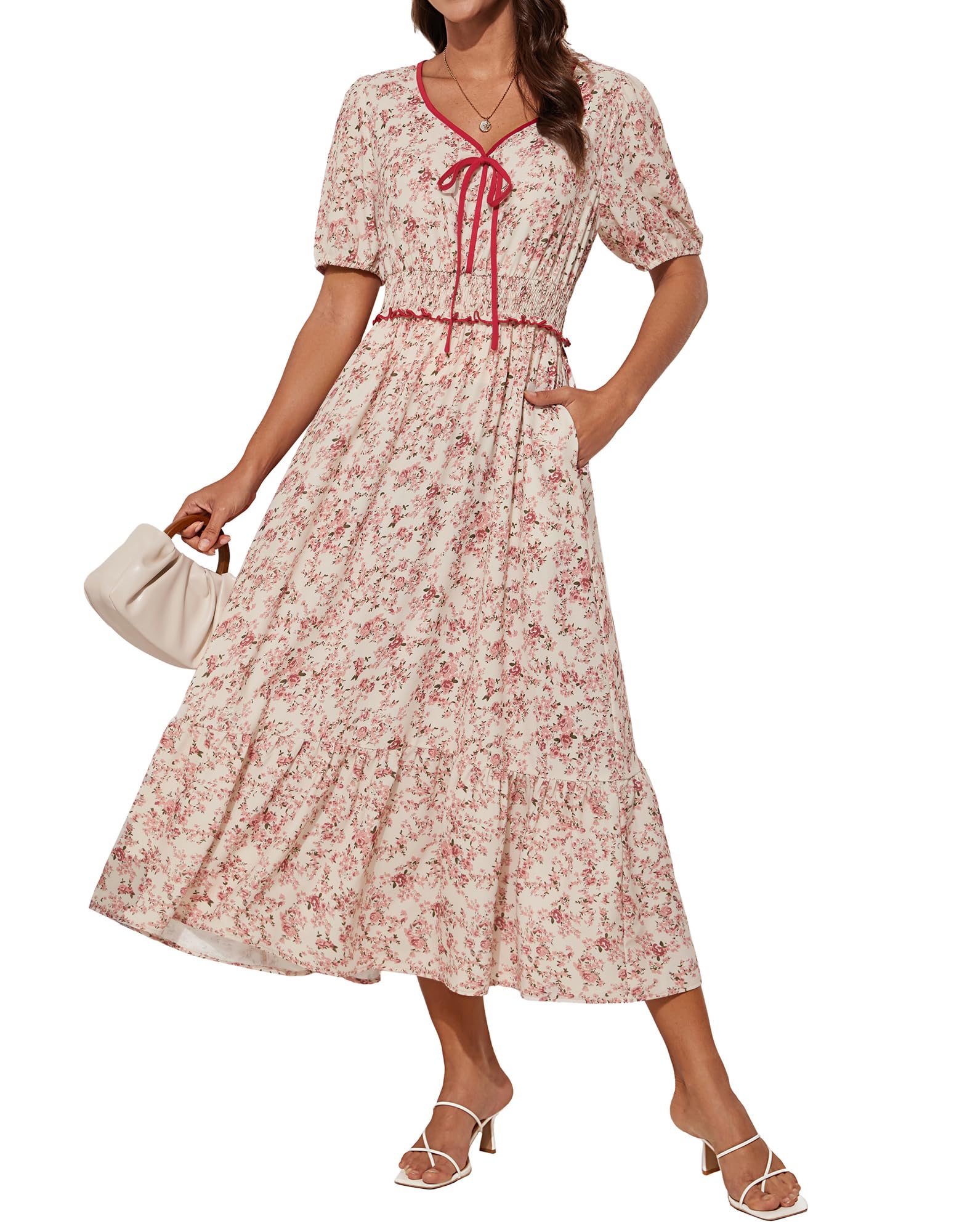 Vestido Grace Karin Casual De Verano Con Estampado Floral Bohemio Para Mujer - Venta Internacional.
