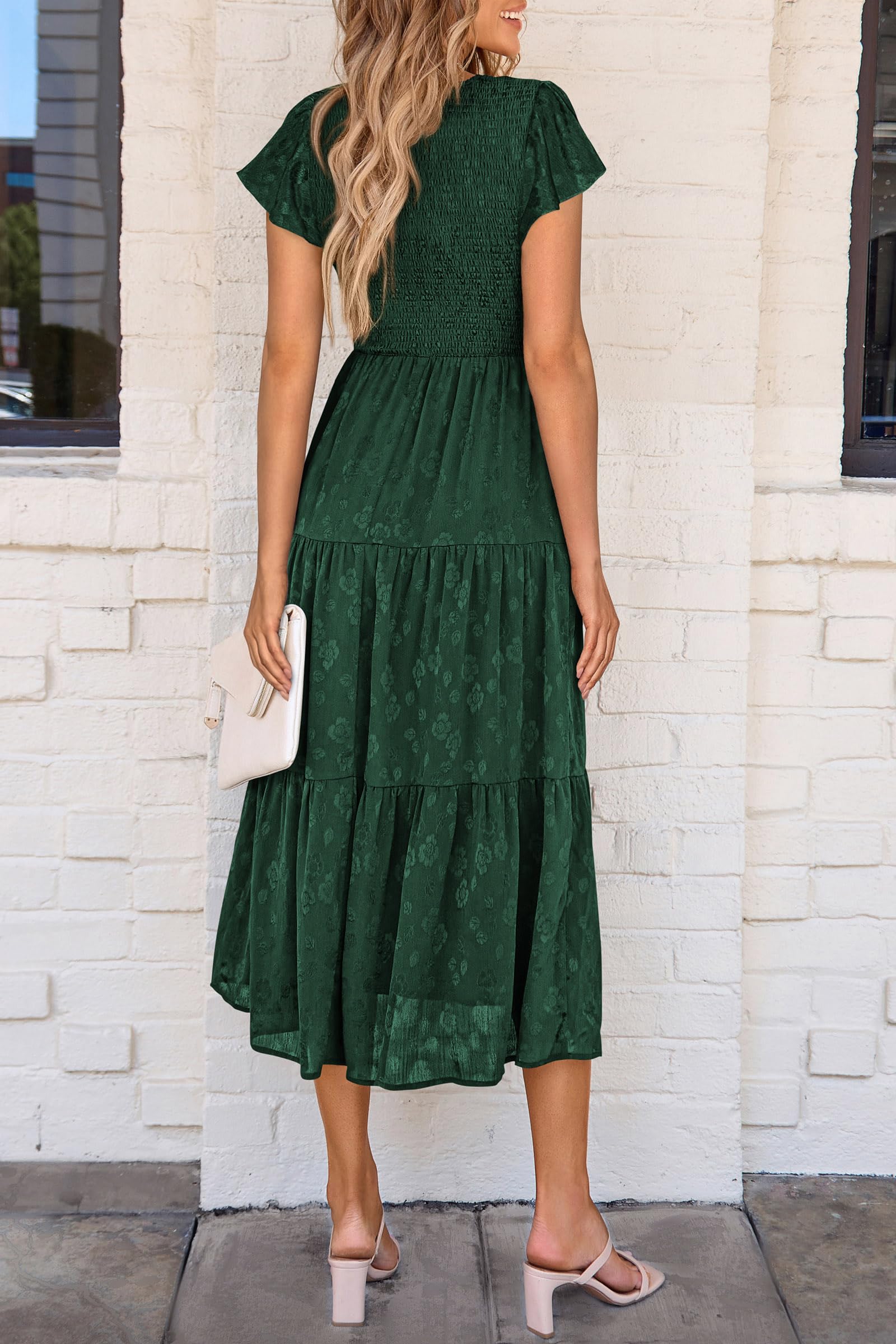 Foto 2 | Vestido Midi Prettygarden Con Estampado Floral Para Verano 2025 Para Mujer - Venta Internacional.