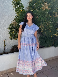Foto 2 | Vestido Largo Grace Karin Para Mujer, Verano 2025, Cuello En V, Morado Y Rosa - Venta Internacional.
