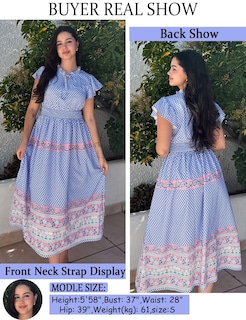 Foto 4 | Vestido Largo Grace Karin Para Mujer, Verano 2025, Cuello En V, Morado Y Rosa - Venta Internacional.