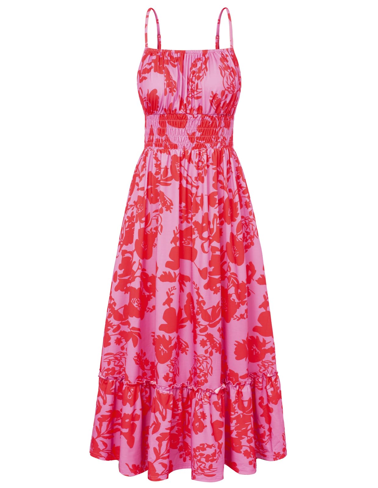 Foto 2 pulgar | Vestido De Verano Grace Karin 2025, Casual, Sin Mangas, Fruncido, Escalonado - Venta Internacional.