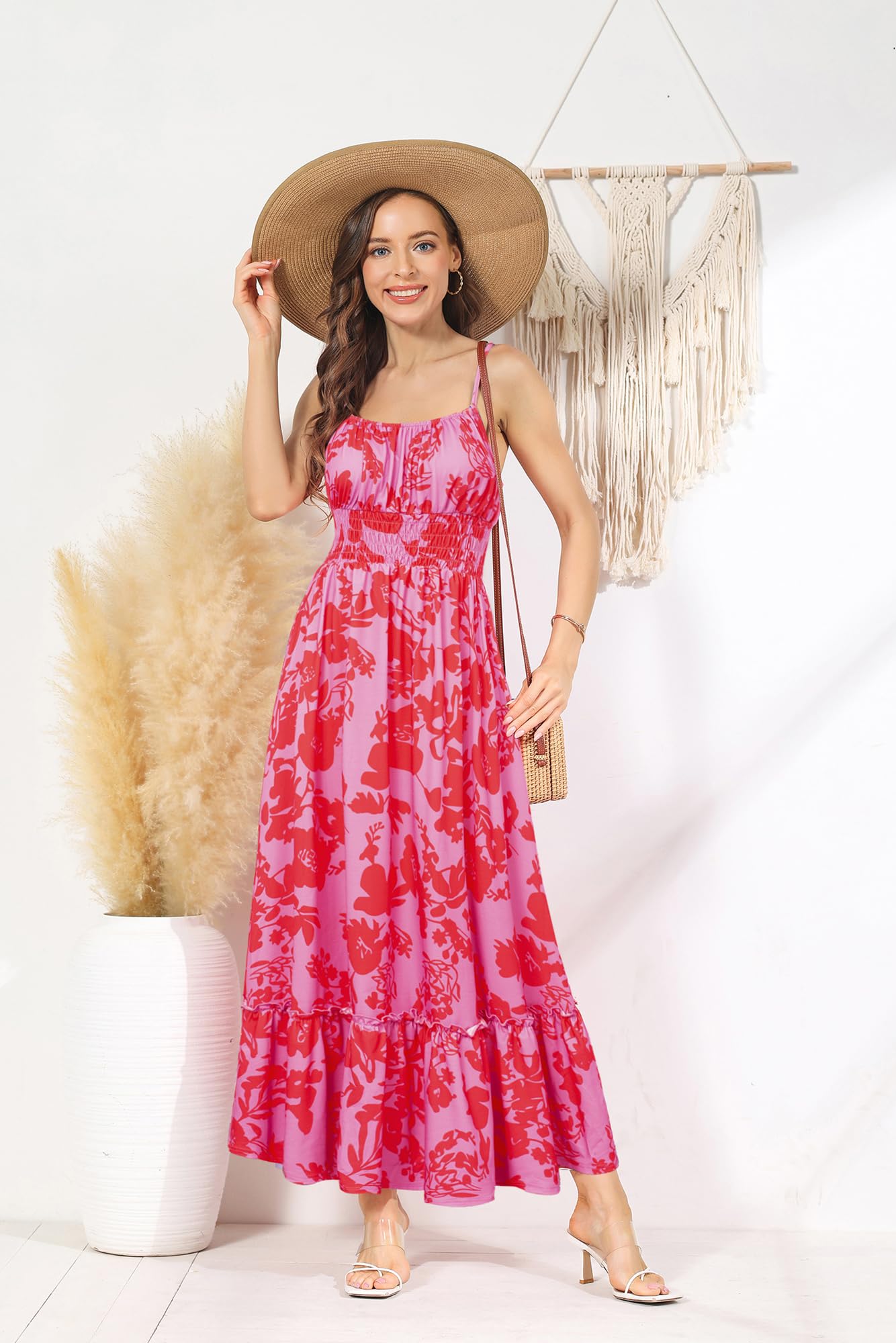 Foto 2 | Vestido De Verano Grace Karin 2025, Casual, Sin Mangas, Fruncido, Escalonado - Venta Internacional.
