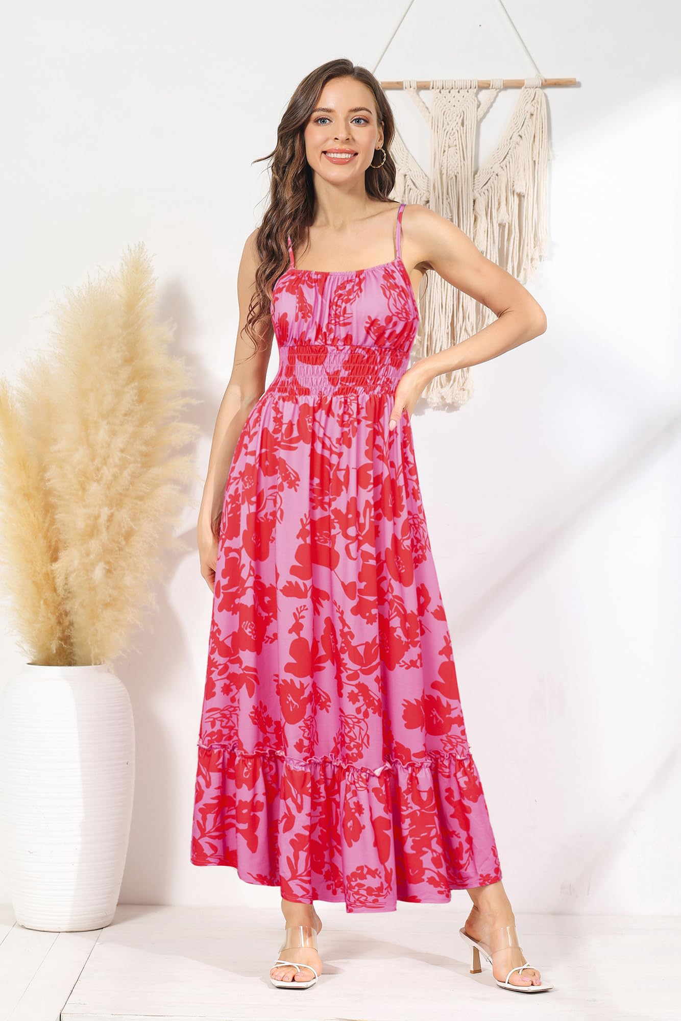 Foto 5 pulgar | Vestido De Verano Grace Karin 2025, Casual, Sin Mangas, Fruncido, Escalonado - Venta Internacional.