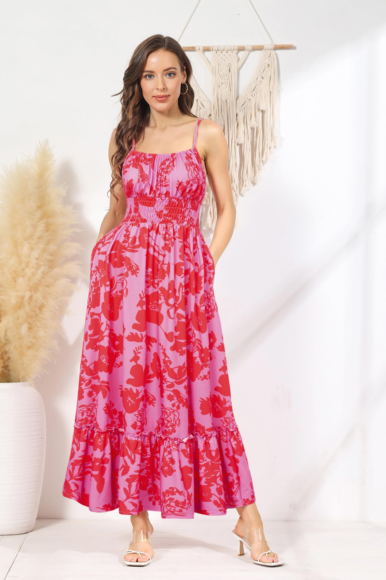 Foto 5 | Vestido De Verano Grace Karin 2025, Casual, Sin Mangas, Fruncido, Escalonado - Venta Internacional.