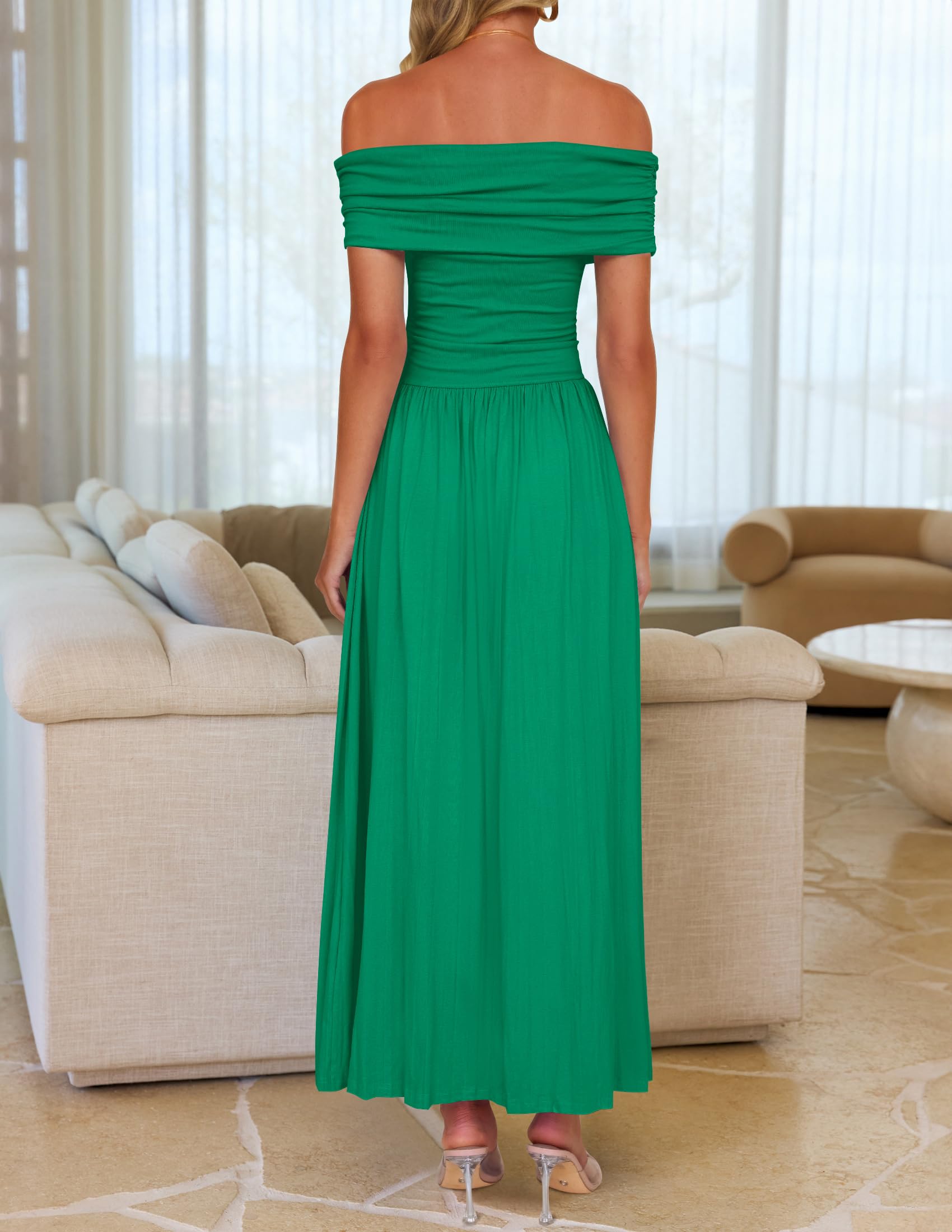 Foto 5 pulgar | Vestido Largo Zesica 2025 Sin Mangas Con Hombros Descubiertos Para Mujer - Venta Internacional.