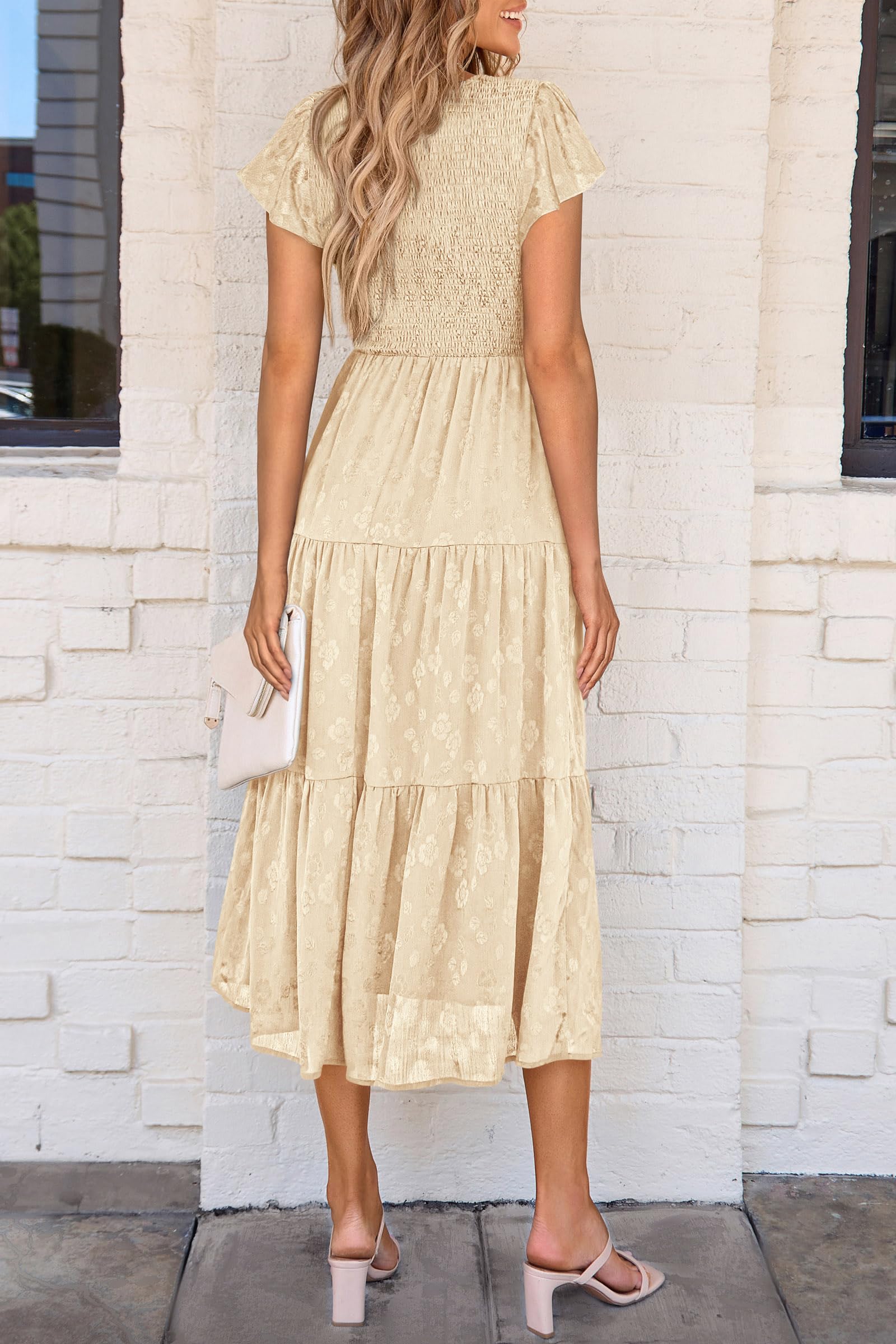 Foto 2 | Vestido Midi Prettygarden Con Estampado Floral Para Verano 2025 Para Mujer - Venta Internacional.