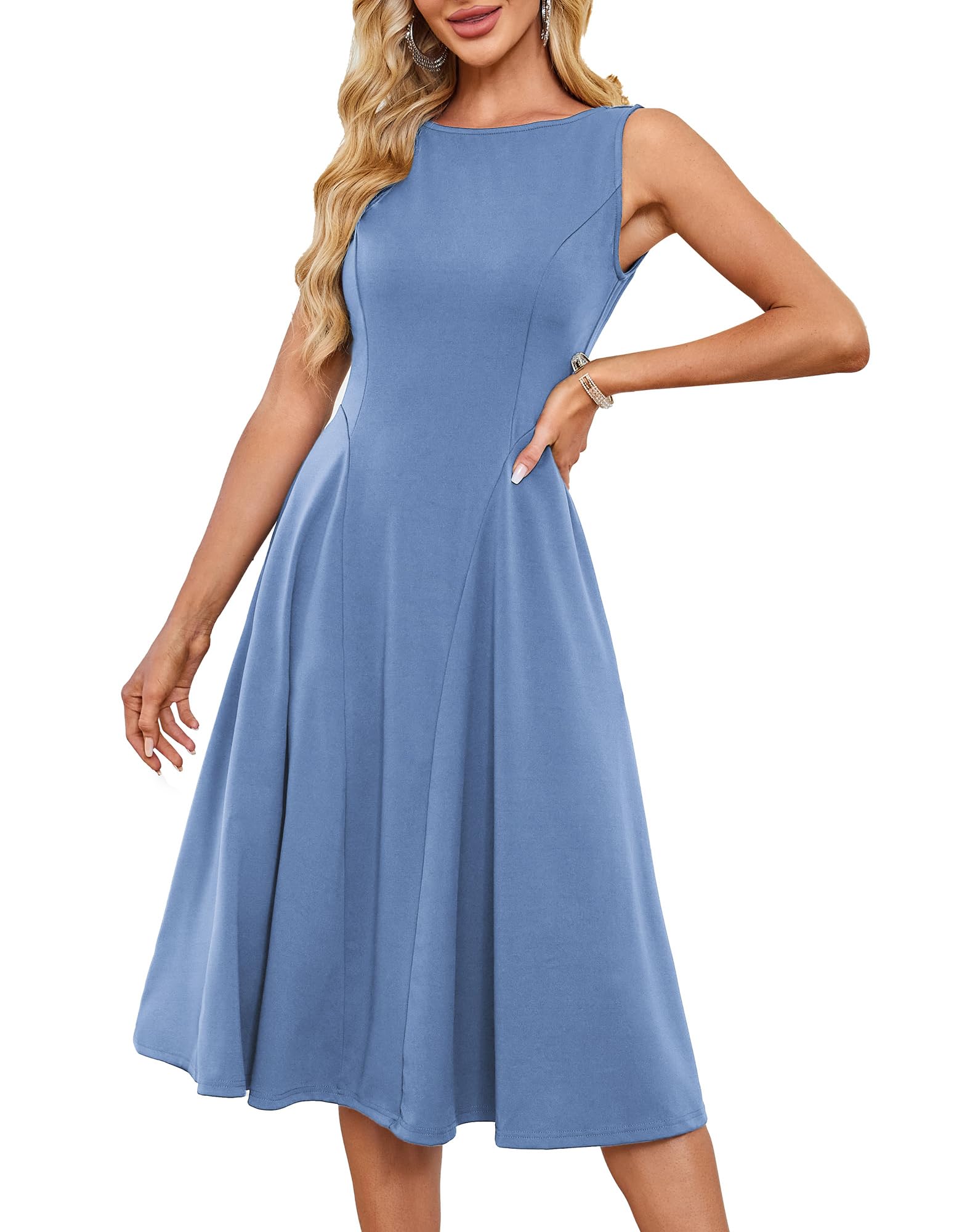 Foto 2 pulgar | Vestido De Cóctel Grace Karin 2025 Summer A Line Flowy Blue L - Venta Internacional.