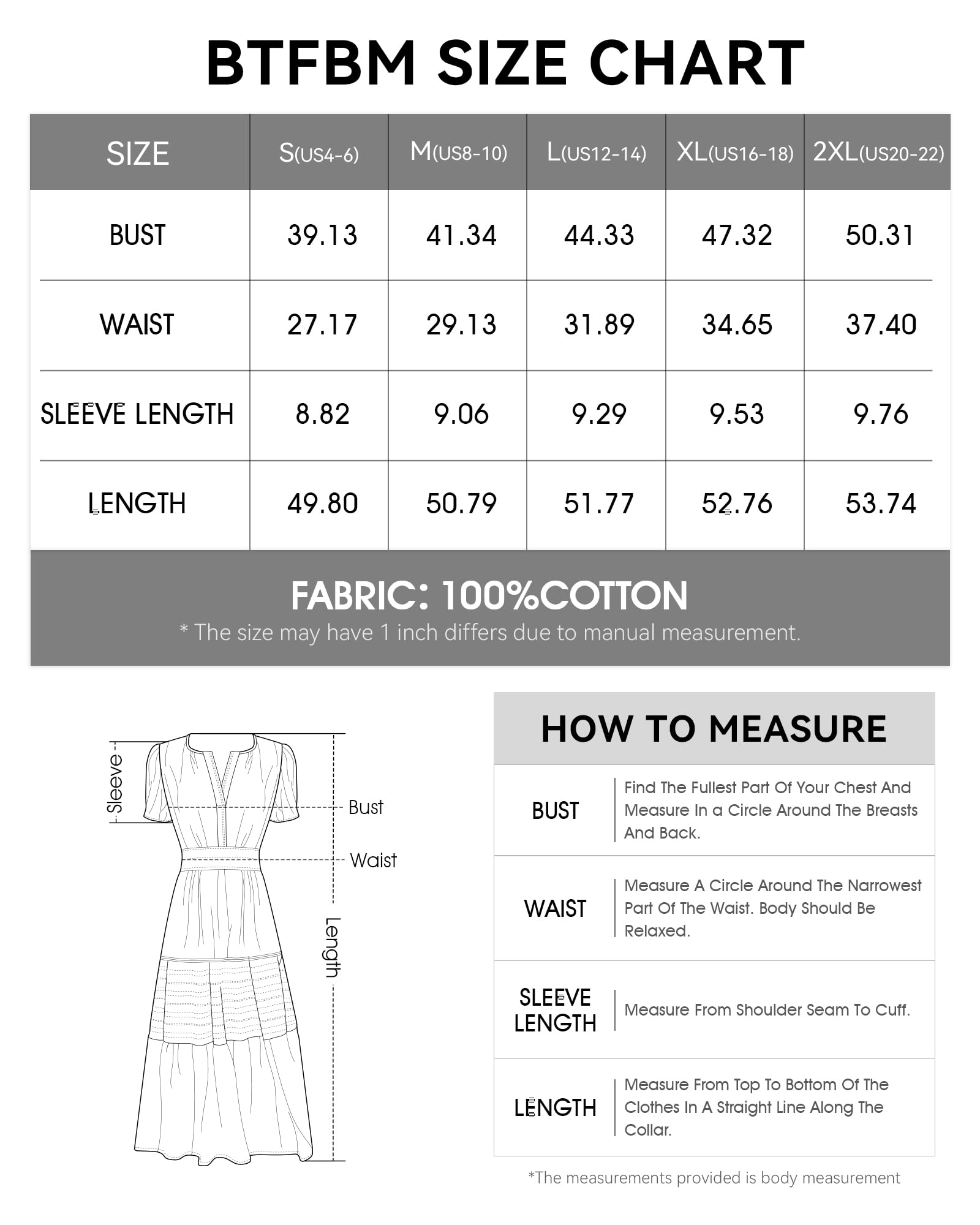 Foto 7 pulgar | Vestido Casual Btfbm Verano 2025 Con Cuello En V Y Cintura Elástica Para Mujer - Venta Internacional.