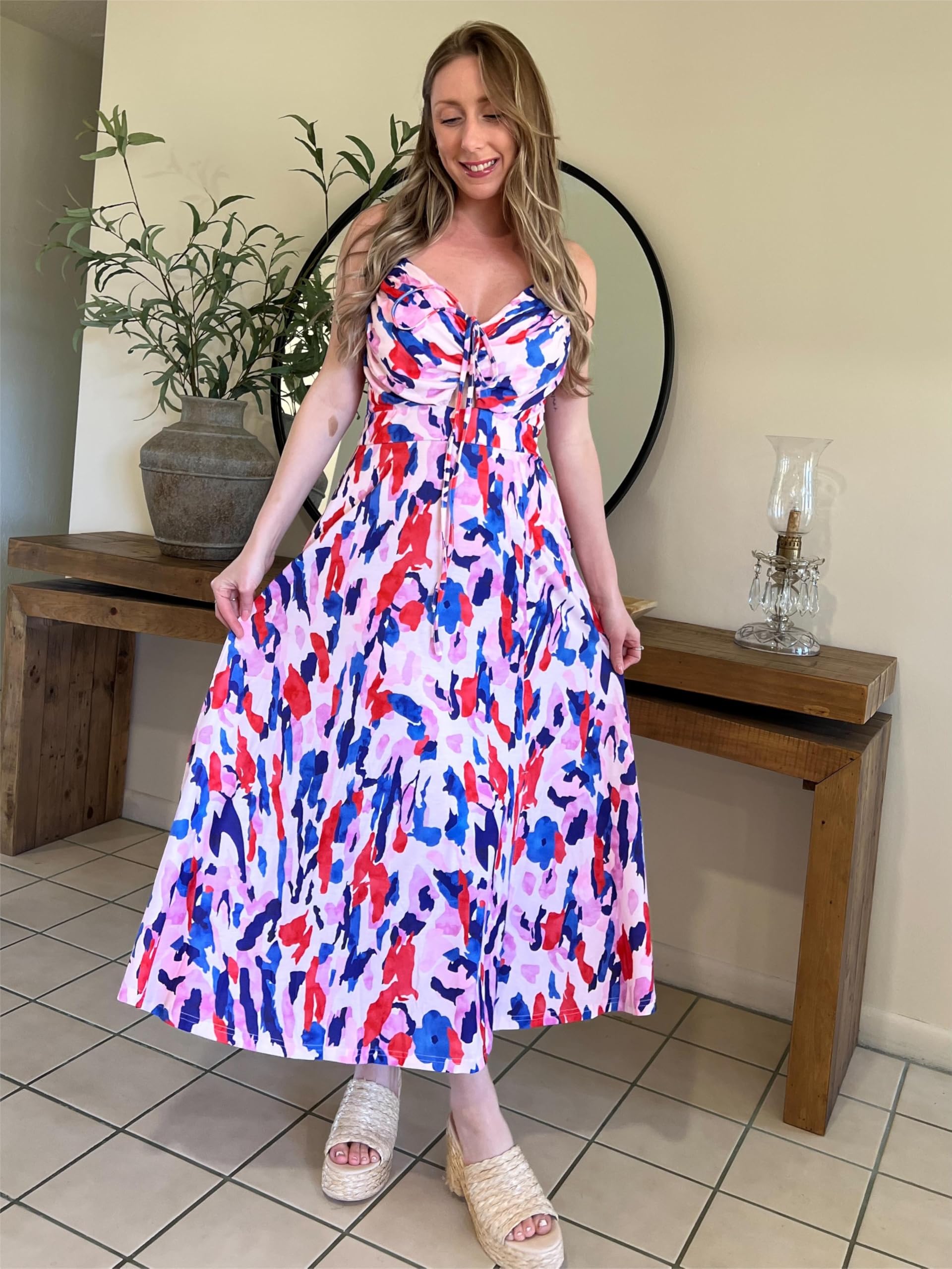Foto 3 | Vestido De Verano Grace Karin Vacation Casual Boho Sin Mangas Para Mujer - Venta Internacional.