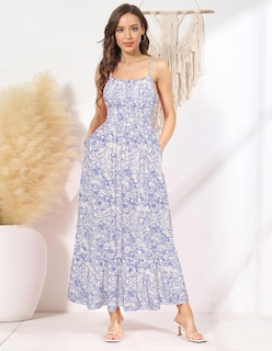 Foto 2 | Vestido Grace Karin Summer Beach Con Tirantes Finos Con Estampado Floral M - Venta Internacional.