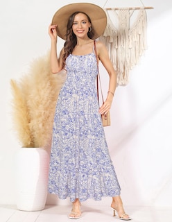 Foto 3 | Vestido Grace Karin Summer Beach Con Tirantes Finos Con Estampado Floral M - Venta Internacional.