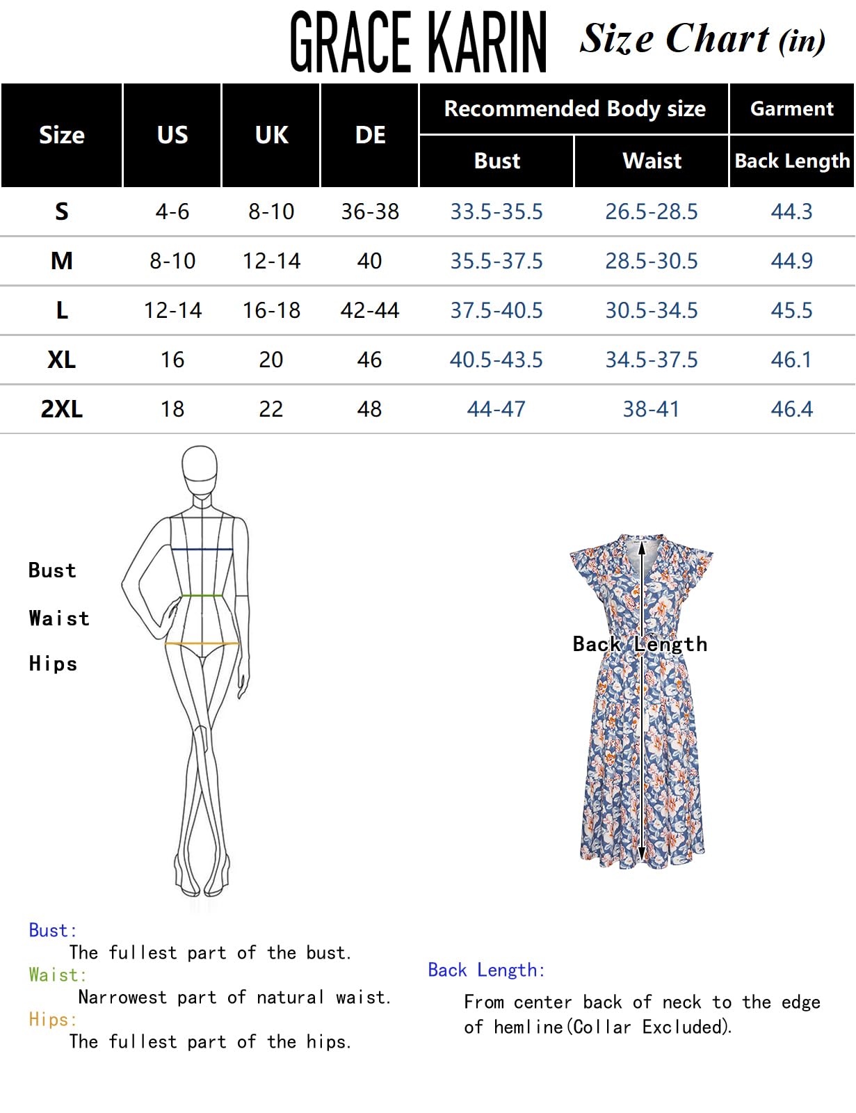 Foto 6 pulgar | Vestido Midi Grace Karin Con Estampado Floral De Manga Corta Para Mujer - Venta Internacional.