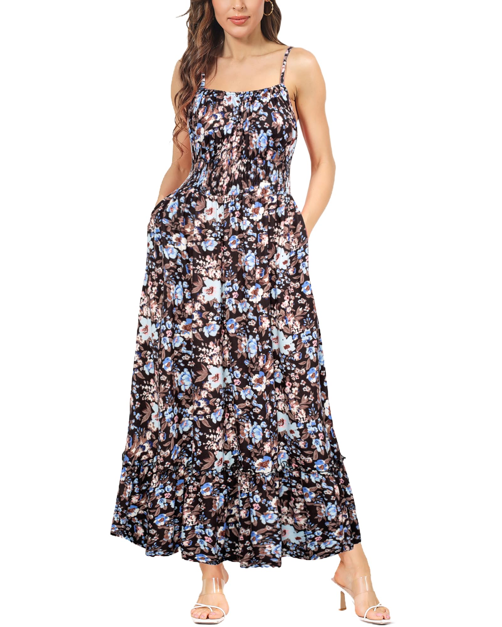 Foto 6 | Vestido Largo Grace Karin Casual Sin Mangas Con Tirantes Finos - Venta Internacional.