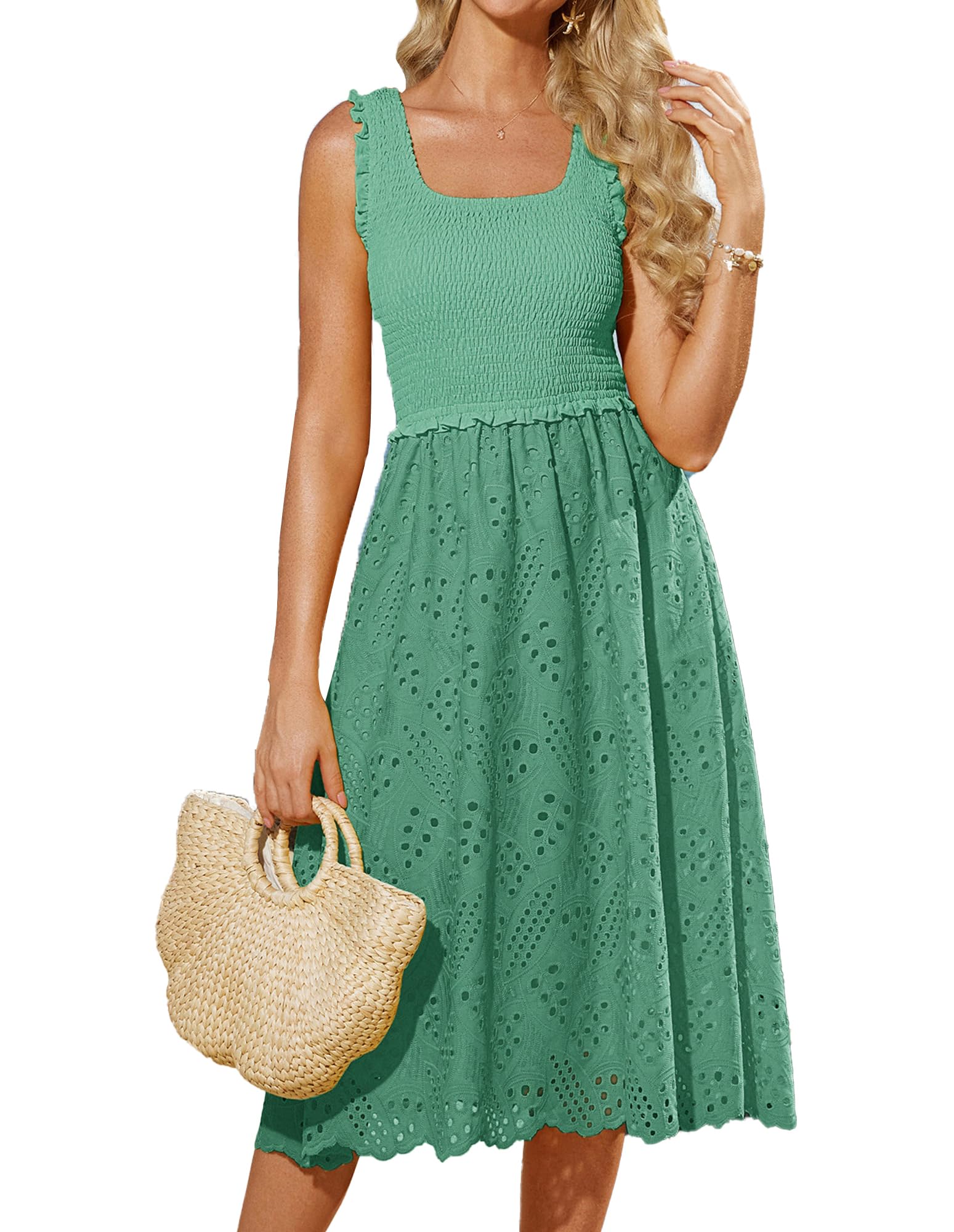 Vestido Grace Karin Easter Para Mujer, Casual, Verano, Verde Claro, Talla M - Venta Internacional.