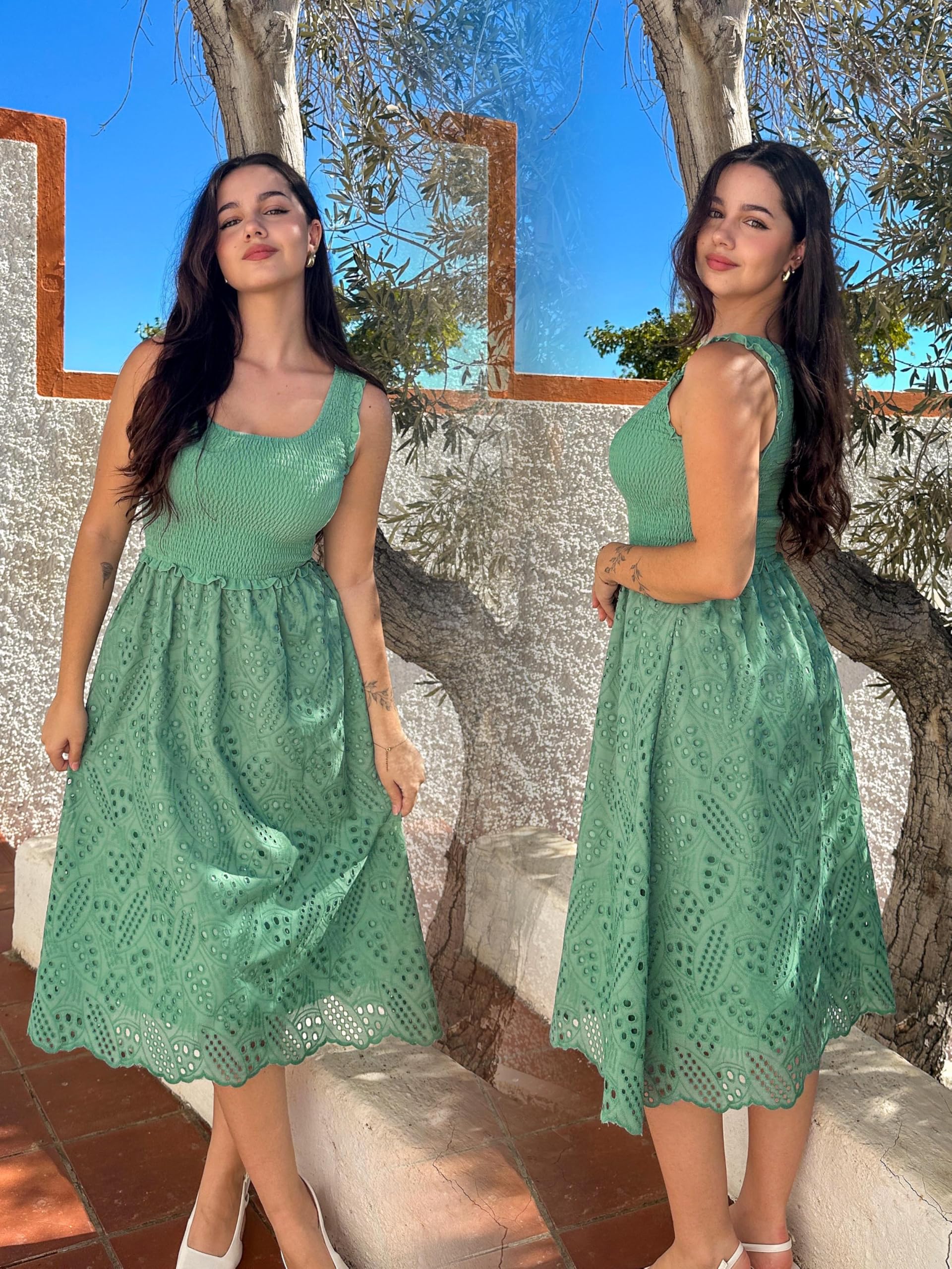 Foto 3 pulgar | Vestido Grace Karin Easter Para Mujer, Casual, Verano, Verde Claro, Talla M - Venta Internacional.