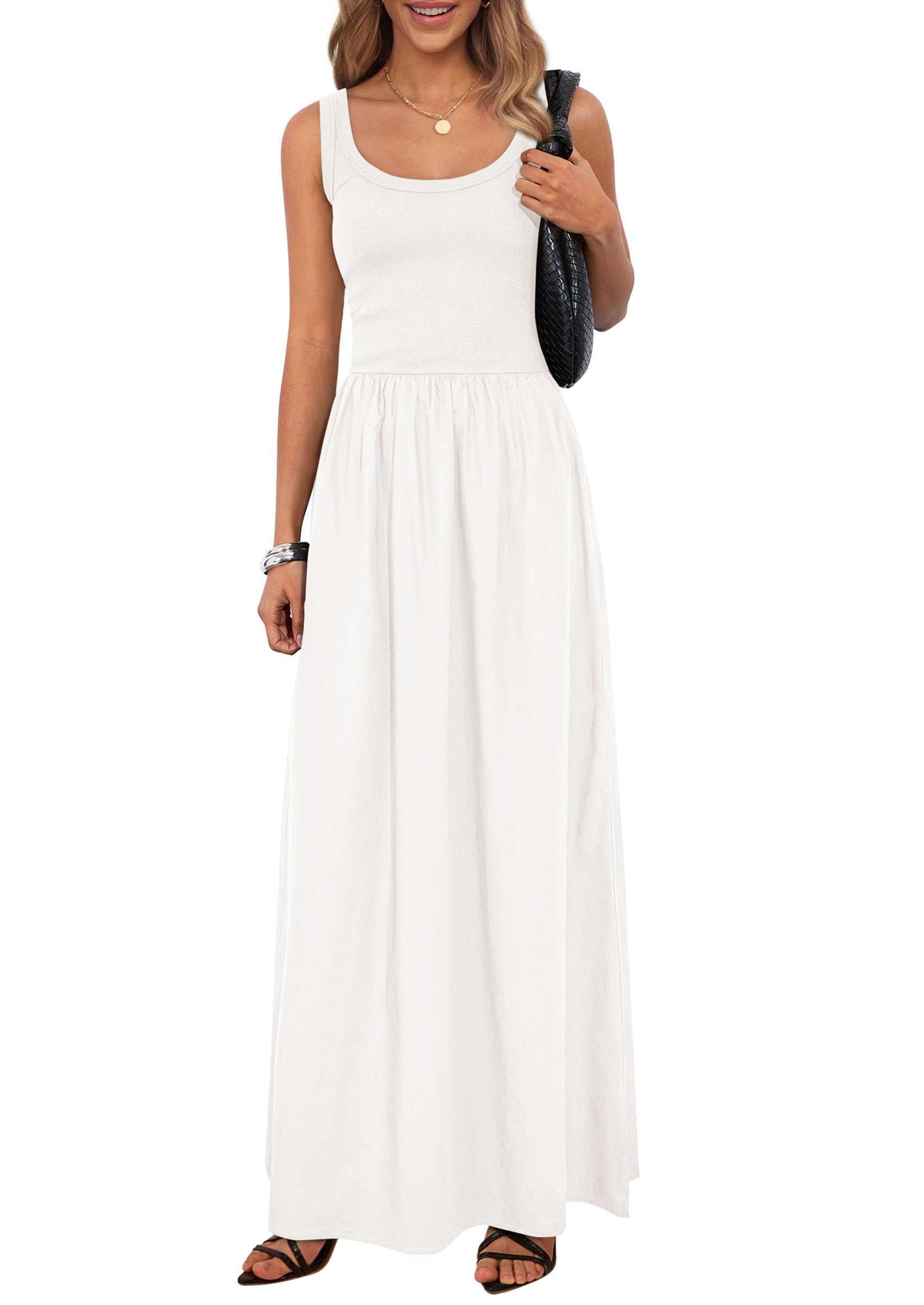 Vestido Prettygarden Aline Swing Para Mujer, Sin Mangas, De Verano - Venta Internacional.