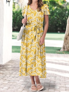 Foto 5 | Vestido Anrabess Con Estampado Floral De Verano Y Cuello En V Y Manga Con Volantes - Venta Internacional.