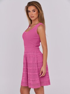 Foto 3 | Minivestido De Verano Anrabess Sin Mangas De Punto Sin Mangas Rosa Intenso - Venta Internacional.