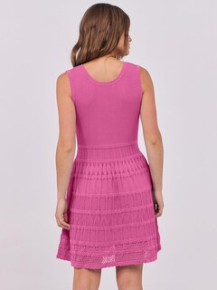 Foto 4 | Minivestido De Verano Anrabess Sin Mangas De Punto Sin Mangas Rosa Intenso - Venta Internacional.