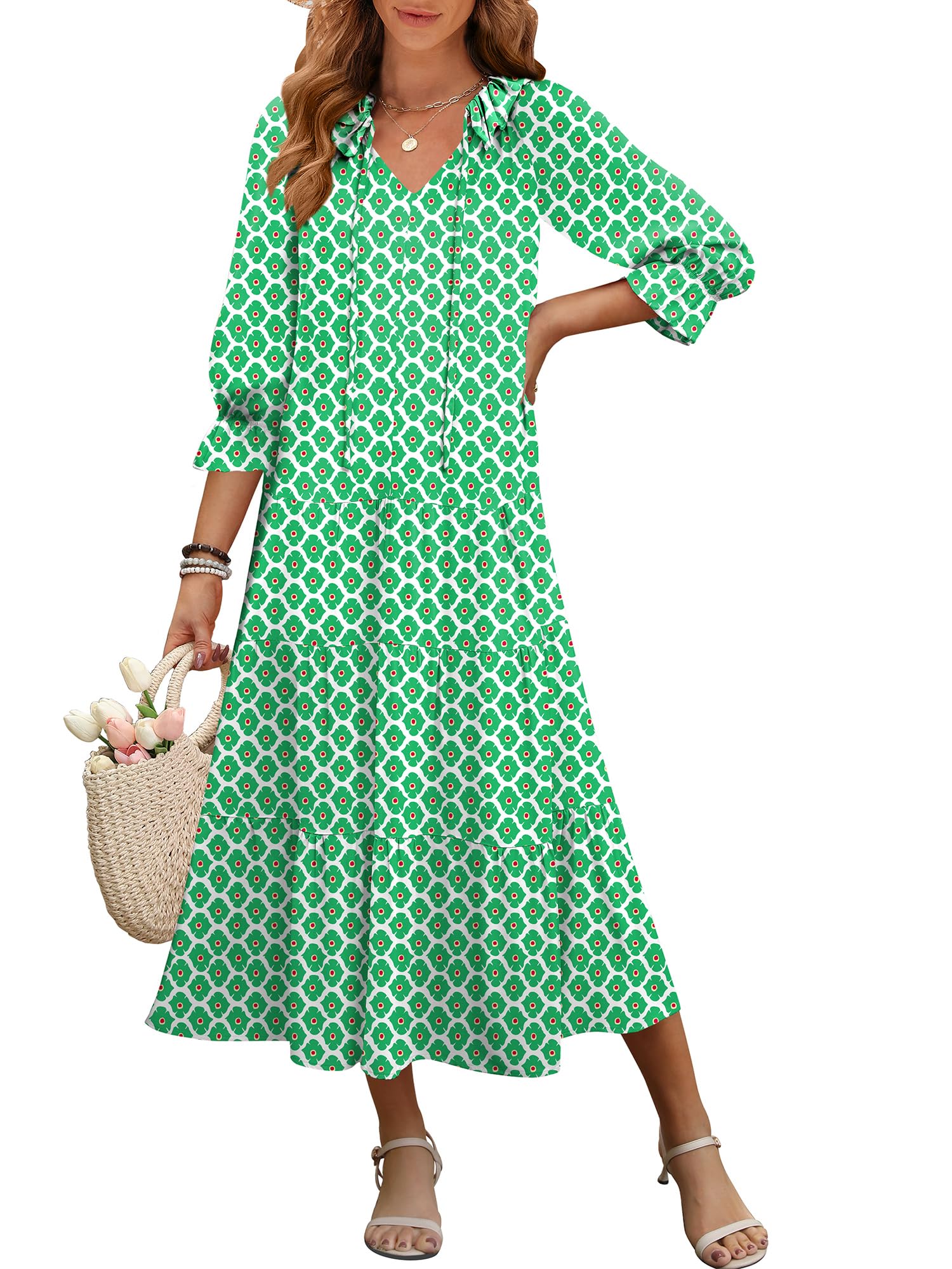 Vestido Largo Anrabess De Verano Para Mujer, Estilo Bohemio, Playa, Casual - Venta Internacional.