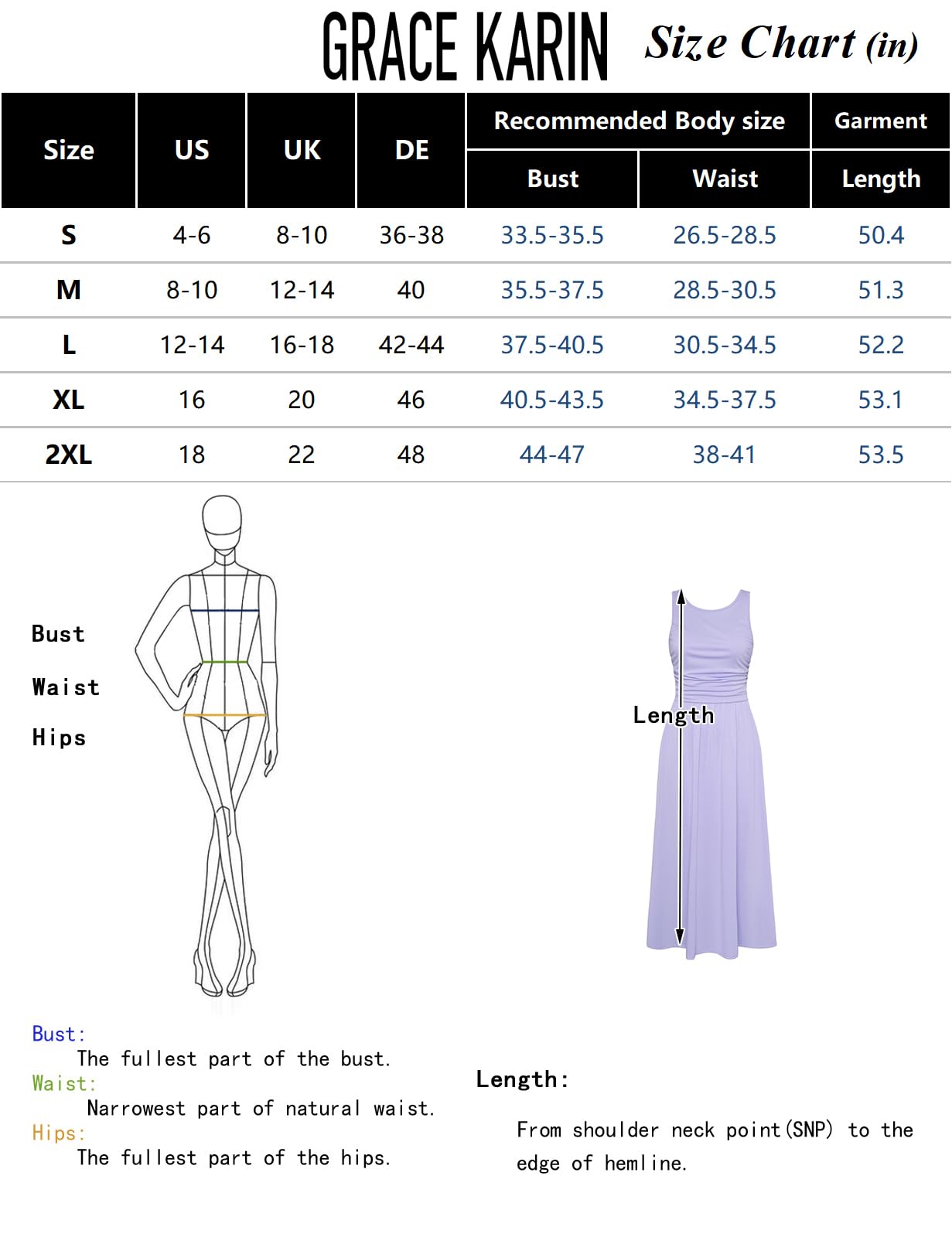 Foto 7 pulgar | Vestido Grace Karin Para Verano De 2025, Estilo A, Con Volantes Fruncidos, Maxi, Azul Claro - Venta Internacional.