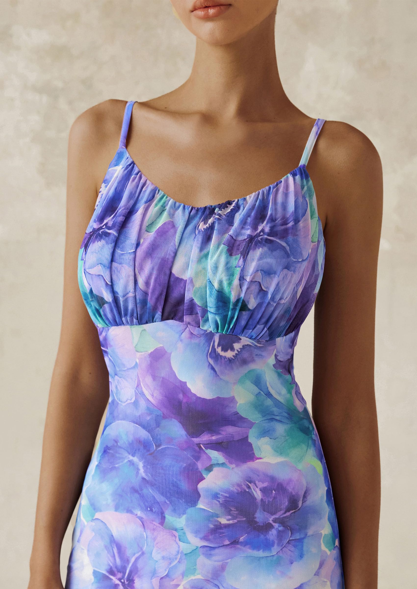 Foto 6 pulgar | Vestido Largo Prettygarden Para Mujer, Ajustado Con Estampado Floral, Verano 2025 - Venta Internacional.