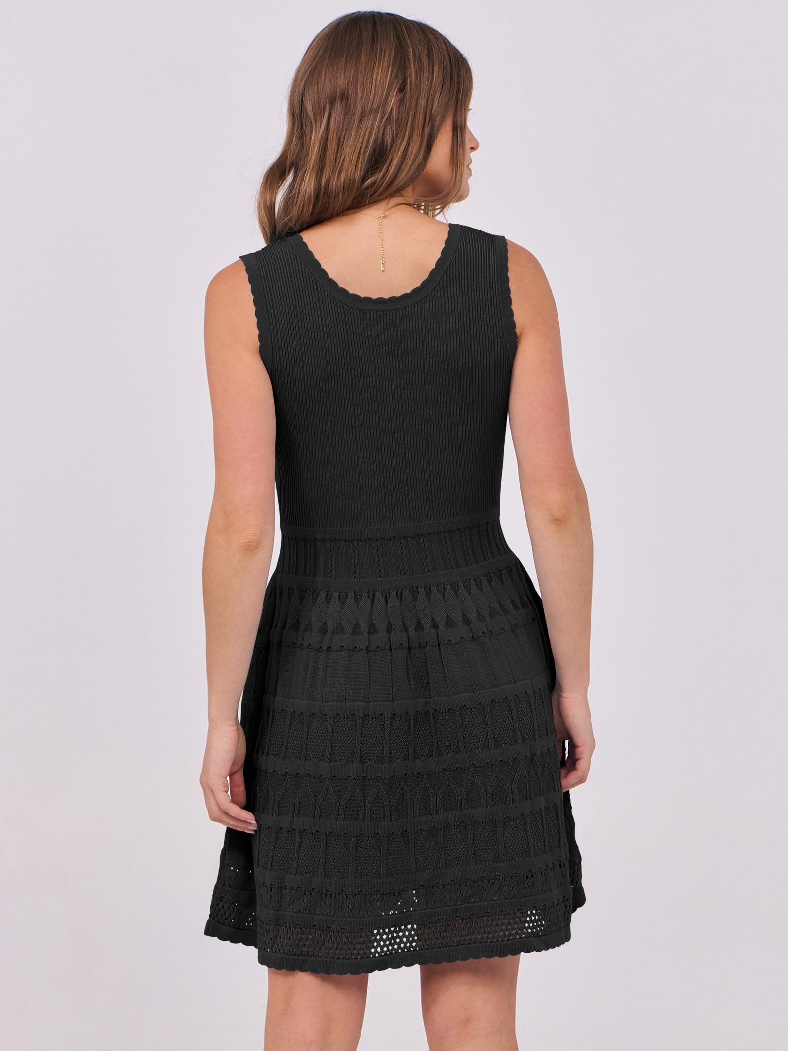 Foto 5 pulgar | Vestido Anrabess De Punto Sin Mangas Para Verano, Sin Mangas, Playa, Negro - Venta Internacional.