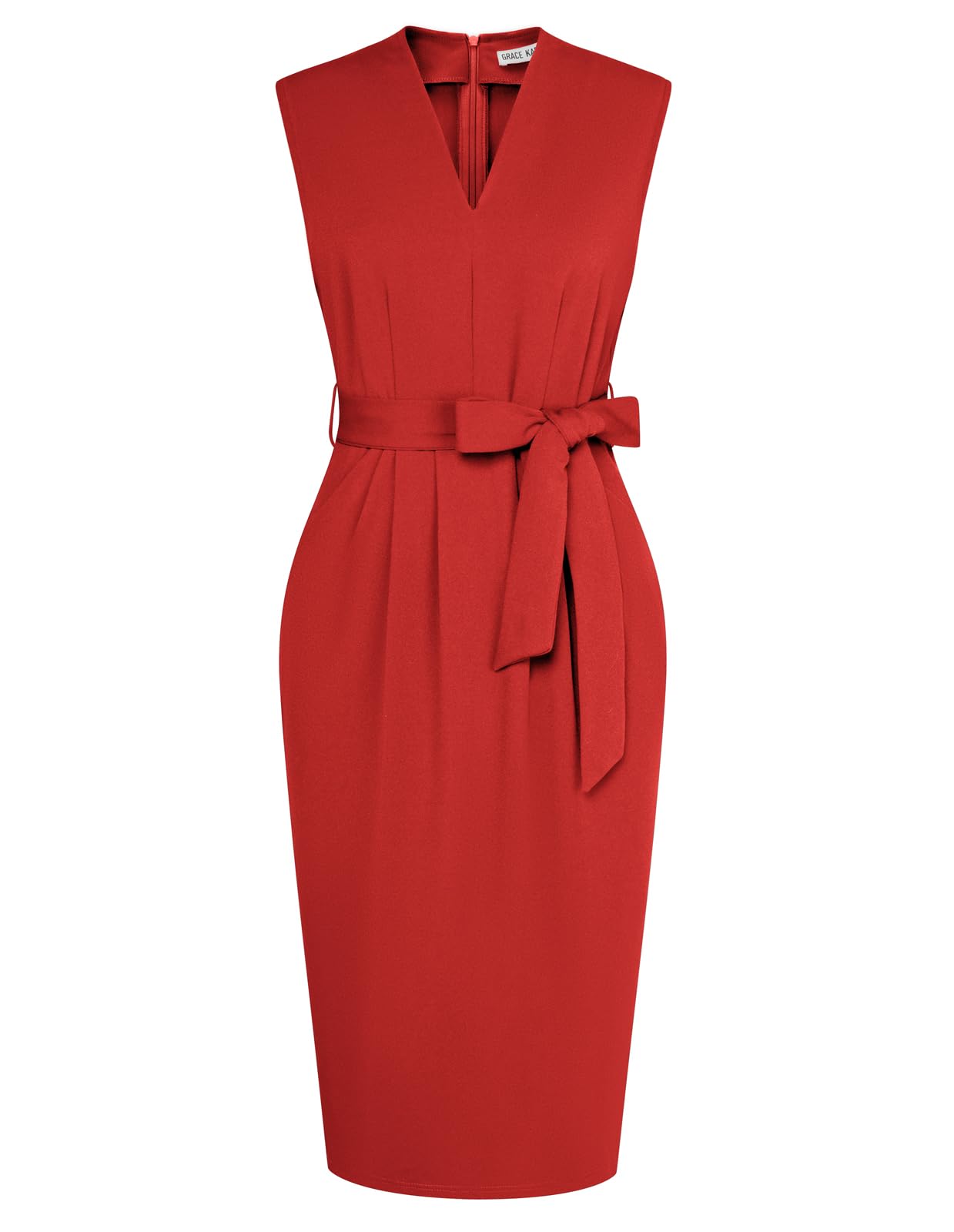 Foto 1 | Vestido Grace Karin Professional Bodycon Sin Mangas Rojo Xl - Venta Internacional.