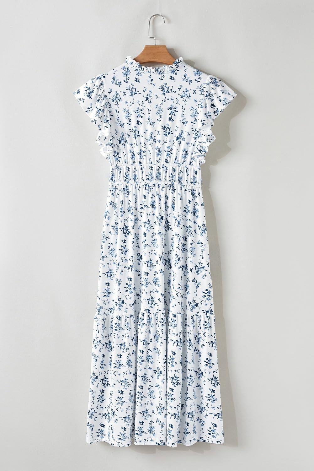 Foto 7 pulgar | Vestido Largo Blencot Con Estampado Floral De Verano Con Cuello En V Para Mujer - Venta Internacional.