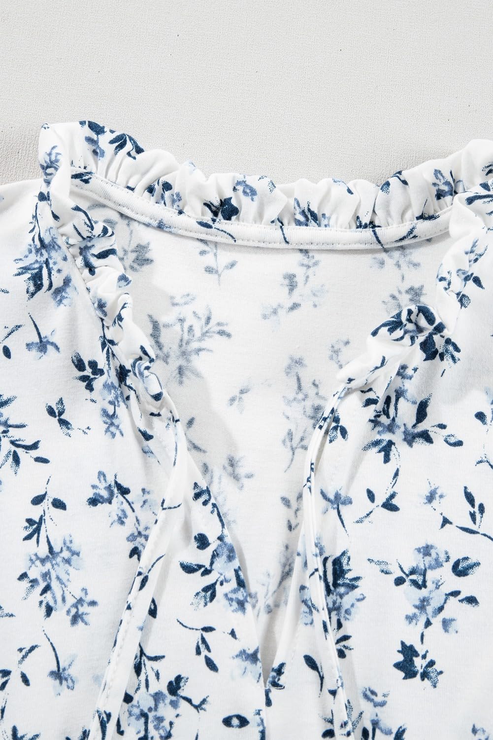 Foto 7 | Vestido Largo Blencot Con Estampado Floral De Verano Con Cuello En V Para Mujer - Venta Internacional.