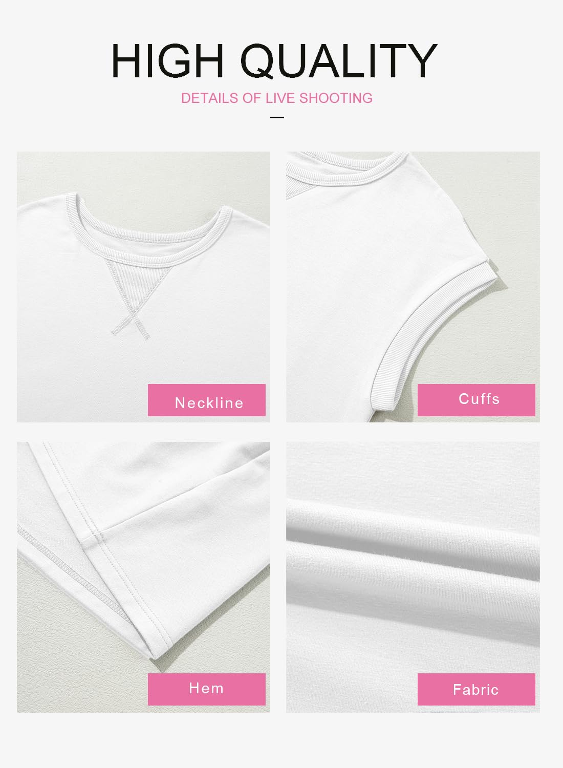 Foto 6 pulgar | Vestido Blencot, Camiseta Casual De Manga Corta De Verano Para Mujer, Color Blanco - Venta Internacional.