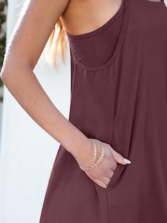 Foto 4 | Vestido De Tenis Anrabess 2025, Casual, Holgado, Burdeos - Venta Internacional.