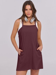 Foto 7 | Vestido De Tenis Anrabess 2025, Casual, Holgado, Burdeos - Venta Internacional.