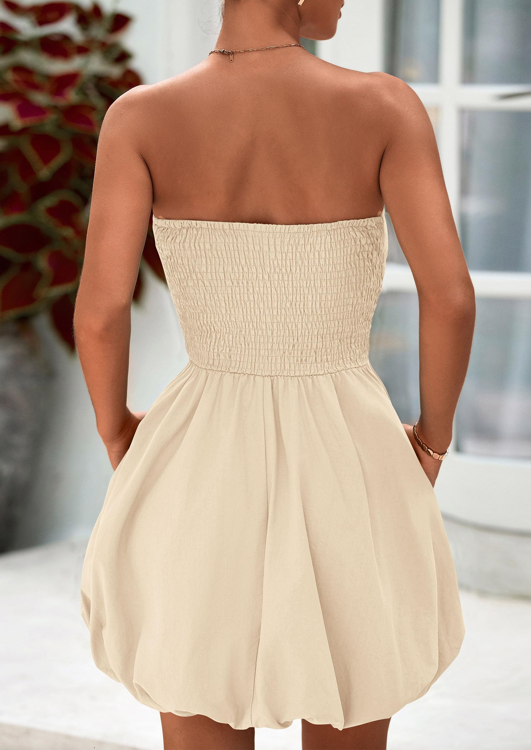 Foto 3 pulgar | Vestido Prettygarden Bubble Mini 2025 Summer Apricot Para Mujer - Venta Internacional.