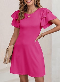 Foto 2 | Vestido Dokotoo, Bonito, Verano, Primavera 2025, Manga Corta Con Cordón - Venta Internacional.