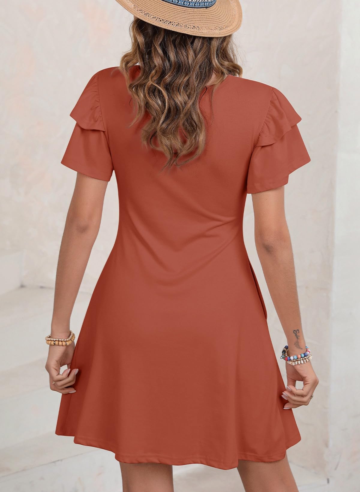 Foto 4 pulgar | Vestido De Verano Dokotoo 2025 Para Mujer Con Bolsillos - Venta Internacional.