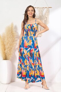 Foto 5 | Vestido Grace Karin, Sin Mangas, Maxi En Forma De A, Fruncido Y Escalonado - Venta Internacional.