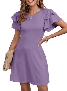 Foto 1 | Vestido Dokotoo 2025 Para Mujer De Verano Con Cuello Redondo Y Volantes - Venta Internacional.