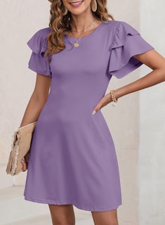 Foto 2 | Vestido Dokotoo 2025 Para Mujer De Verano Con Cuello Redondo Y Volantes - Venta Internacional.