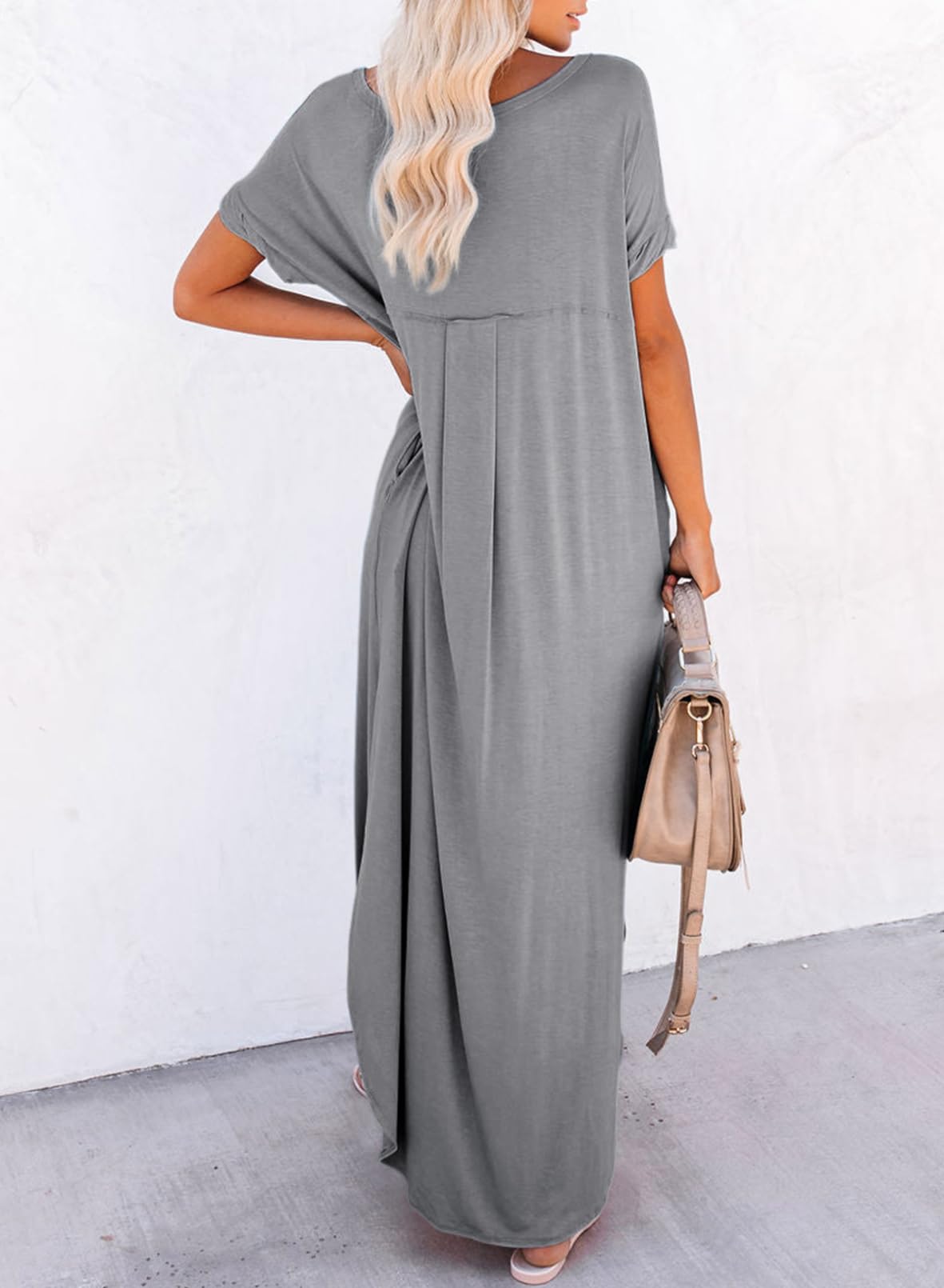 Foto 5 pulgar | Vestido Largo Dokotoo Summer Vacation Resort Wear Gris Xl - Venta Internacional.