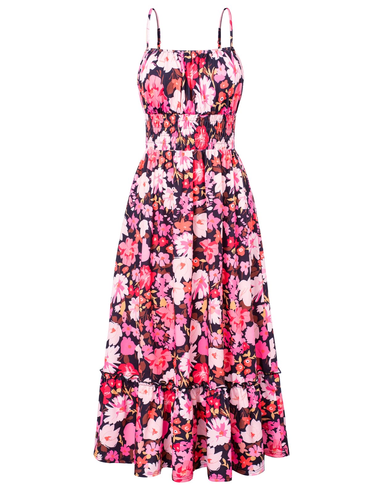 Foto 2 pulgar | Vestido De Verano Grace Karin Con Tirantes Finos Y Estampado Floral - Venta Internacional.