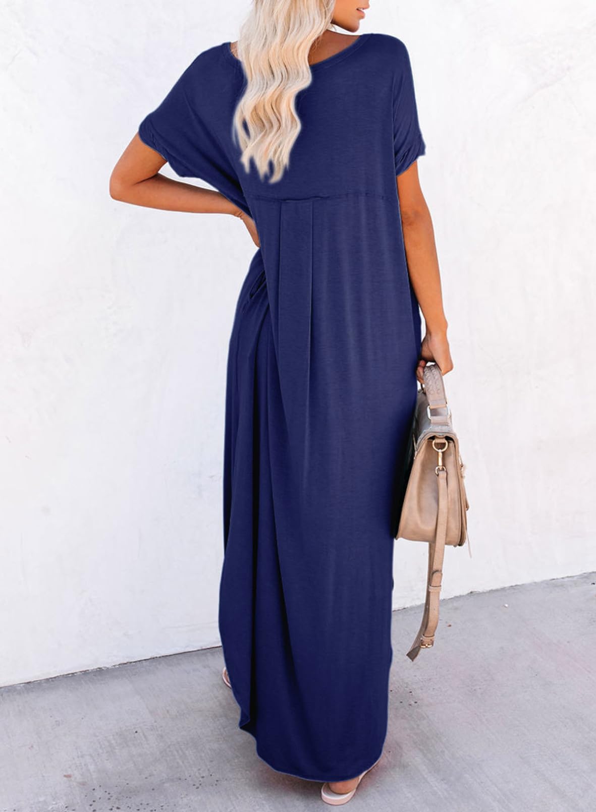 Foto 4 pulgar | Vestido Largo Dokotoo Summer Vacation Resort Wear Azul Marino Xl - Venta Internacional.