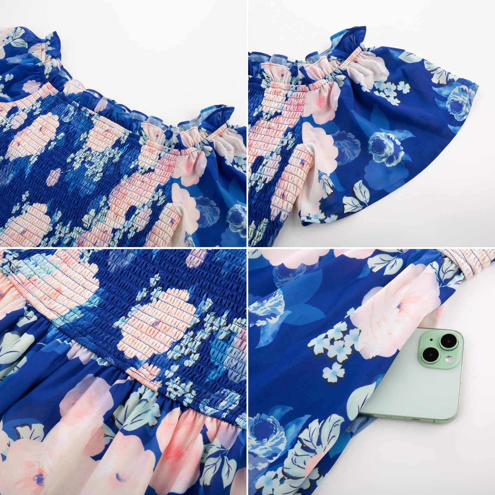 Foto 6 pulgar | Vestido Grace Karin Con Estampado Floral Para Invitados De Boda De Verano, Línea A, Xl - Venta Internacional.