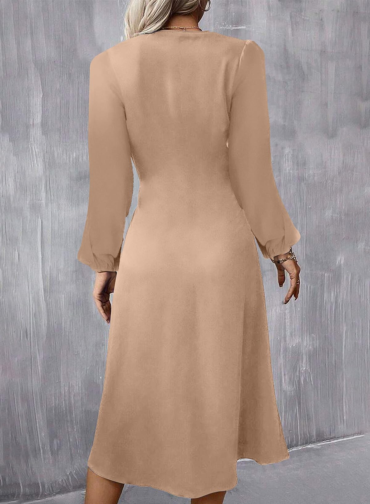 Foto 4 pulgar | Vestido Formal Happy Sailed Otoño-invierno De Manga Larga Para Mujer - Venta Internacional.