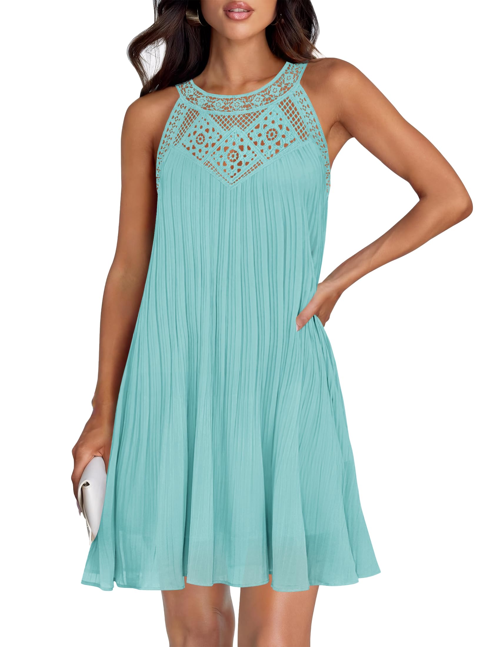 Foto 2 pulgar | Vestido Zesica, Sin Mangas, De Chifón, De Verano 2025, Para Mujer - Venta Internacional.