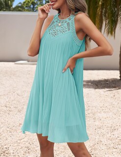 Foto 3 | Vestido Zesica, Sin Mangas, De Chifón, De Verano 2025, Para Mujer - Venta Internacional.