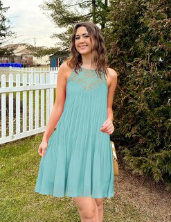 Foto 5 | Vestido Zesica, Sin Mangas, De Chifón, De Verano 2025, Para Mujer - Venta Internacional.